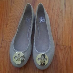 New Jeffrey Campbell Fleur De Lis Faux Snakeskin Leather Ballet Flats Si…